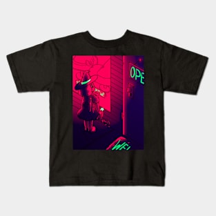 Pink Lit Baby Witch Kids T-Shirt